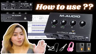 Mtrack Duo ExplainedTestingReview MAudio audio interface TAGALOG [upl. by Reinal295]