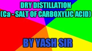 Dry distillation of calcium salt of carboxylic acid [upl. by Aekan]