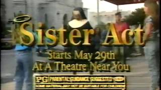 May 1992  TV Trailer for Sister Act [upl. by Hpejsoj264]