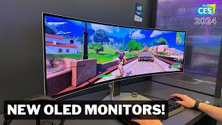 CES 2024  Hands On With Samsungs New Gaming Monitors [upl. by Nollid]