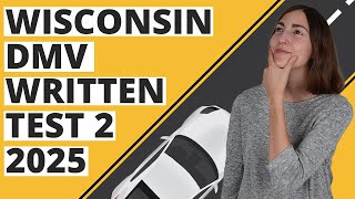 Wisconsin DMV Written Test 2 2025 60 Questions with Explained Answers [upl. by Ardine]