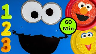 Play Dough Video with Sesame Street  Create Colorful PlayDoh Animals  60 Minutes of Learning [upl. by Allemac163]