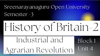 SNGOU History of Britain Third sem Industrial revolution part 3 [upl. by Suivatna600]