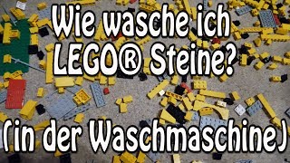 LEGO Steine richtig waschen in der Waschmaschine reinigen [upl. by Kenlay511]