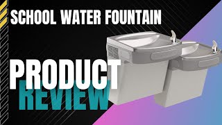 Elkay Cooler Push BarActivated water fountain review [upl. by Inwat]