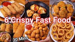 6 Must Try Popular Fast Food Chain Snacks in 30 Mins  Healthy amp Tasty Tea Time Snacks Recipe Home [upl. by Eelarbed681]