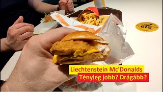 Liechtenstein McDonalds Tényleg sokkal jobb Tényleg sokkal drágább💰 [upl. by Melanie]