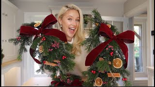 AN EPIC FESTIVE FAIL  HOW TO MAKE A DIY CANDY CANE WREATH amp A GINGERBREAD DISASTER  Vlogmas Day 11 [upl. by Nat227]