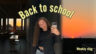 Ma première semaine de cours ⭐️  uni vlog [upl. by Kjersti211]