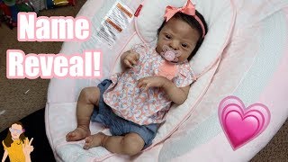 Reborn Baby NAME REVEAL  Changing  Kelli Maple [upl. by Salkin]