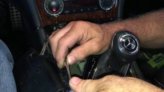 How to remove the RadioGPS or climate control on a 2009 CLK350 W209 [upl. by Idmann172]