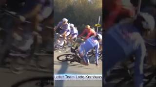 Stupid crash at the Münsterland Giro💩 crash [upl. by Kifar]