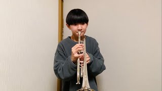 児玉隼人 Hayato Kodama 13歳 13yoアルチュニアントランペット協奏曲 Arutunian Trumpet Concerto [upl. by Lishe]