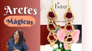 TE ENSEÑO a elaborar estas bellezas de ARETES😀 Ven y acompáñame😍 [upl. by Noneek]