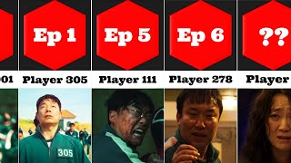 Comparison Squid Game Players Death by Episode [upl. by Amias514]