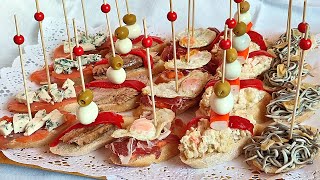 🍺🍹LOS MEJORES PINCHOS PARA APERITIVO DE FIESTAS🎅🏻🎄  PINTXOS VASCOS  El Dulce Paladar [upl. by Porter]