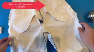 Tailored Pants Sewing inseam and outseam [upl. by Nibaj]