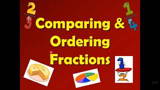 Comparing and Ordering Fractions Grade 4 [upl. by Etnaihc]