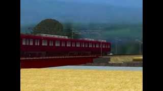 RailSim2バーチャル蔵部駅 28 近鉄8000系旧塗装車 [upl. by Melania]