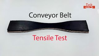 Conveyor Belt Tensile Test  Universal Testing Machine [upl. by Mazlack]