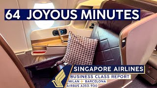 SINGAPORE AIRLINES A350 Business Class 🇮🇹⇢🇪🇸【4K Trip Report Milan to Barcelona】Europes BEST [upl. by Manvell678]