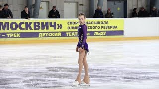 Дарья Усачёва ПП Daria Usacheva FS старшие Первенство Москвы младшего возраста 2019 [upl. by Muhcon]