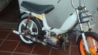 Zanella 70cc V3  Probando escape artesanal  onboard [upl. by Ahseyi]