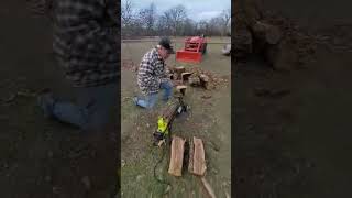 Ryobi 5Ton 15 Amp Horizontal Electric Log Splitter Model RYAC490 ryobi logsplitter [upl. by Ecinehs432]