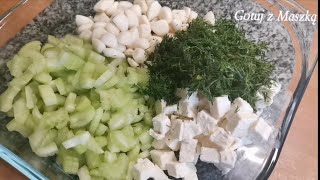 Seler naciowy  najsmaczniejsza surówka którą jadłam do wszystkiego Ribbed celery salad [upl. by Eirok]