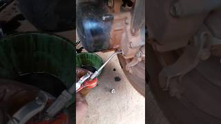 Hero Scootybike engine oil changeshortvideo [upl. by Schacker286]