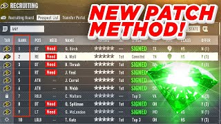 Do This Now Post Patch Recruiting Method College Football 25 [upl. by Dustie]