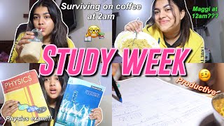 A STUDY WEEK IN MY LIFEpreparing for boards  Indian Study vlog [upl. by Zahc]