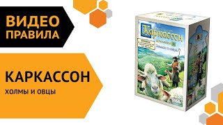 Каркассон Холмы и овцы новое издание — настольная игра  Полные правила за 5 минут 🐺🌄🐏🐑 [upl. by Nosyla]