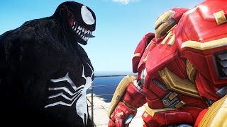 HULKBUSTER VS VENOM  EPIC BATTLE [upl. by Sheepshanks]