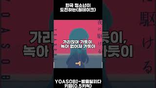 夜に駆ける밤을달리다YOASOBI 원테이크 키업도전 challenged by 강미르 cover 볼리베어 music 중학생 song 밤을달리다 夜に駆ける 감기 [upl. by Namrac681]