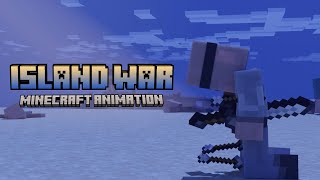 ISLAND WAR  Villager life Minecraft Animation [upl. by Natloz]