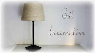 Seil Lampenschirm  DIY  Rope Lampshade [upl. by Lubet]