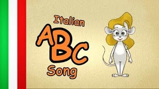 learn italian for beginners lesson 1 quotThe ABC Songquot  italian songs for children with lyrics [upl. by Finnie115]