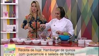 Receita  Hambúrguer de quinoa [upl. by Nimra]