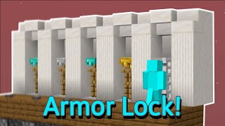 Armor Stand Swapper Combination Lock Tutorial  Bedrock 116 Tutorial [upl. by Wyatt]