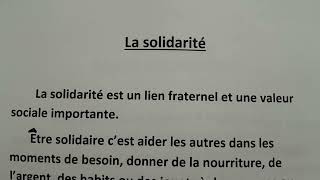 production écrite CE6 linternet  la solidarité  décrire une personne [upl. by Manchester]