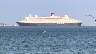 Queen Mary 2 leaving Portland Harbour  1st June 2024 [upl. by Rowan]