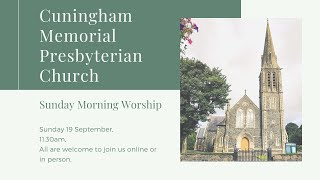 Cuningham Memorial Presbyterian Church  Sun 19 Sept at 1130am [upl. by Mccarty]