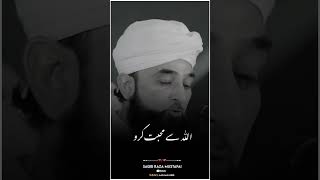 Allah Se Mohabbat Karo  Saqib Raza Mustafai Status  Beautiful Islamic Status [upl. by Huesman]