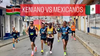 21K ELITE  KENIANO VS MEXICANOS  CORRIERON ATLETAS OLÍMPICOS  Tulancingo HGO [upl. by Efal]