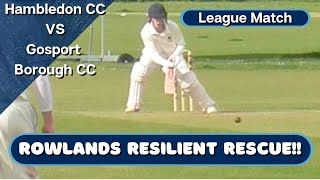 Hambledon CC V Gosport CC  SPL Div 2  Rowlands Resilient Rescue [upl. by Corron]