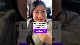 ¿Se pronuncia la R en February pronunciacioningles ingles aprenderingles inglesparalatinos [upl. by Sineray]