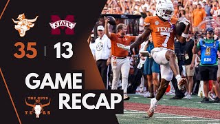 Texas Longhorns vs Mississippi State game recap [upl. by Witty]