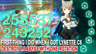 First thing I did when I got Lynette C6  Destroy 46 Abyss with One Rotation [upl. by Duwalt853]