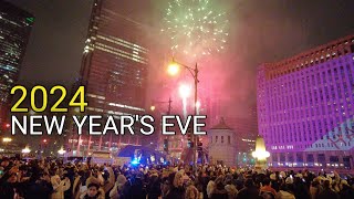 CHICAGO New Years Eve 2024 Countdown to 2024  December 31 2023 4k 60fps [upl. by Spector]